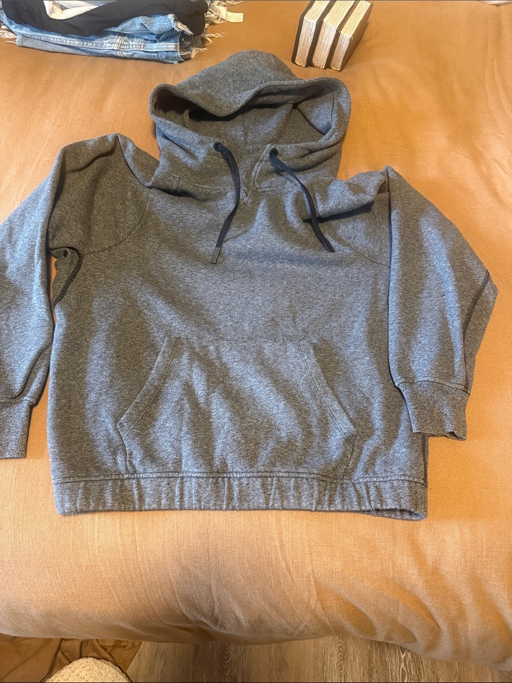 Lululemon Women's Gray Hooded Pullover Sweatshirt